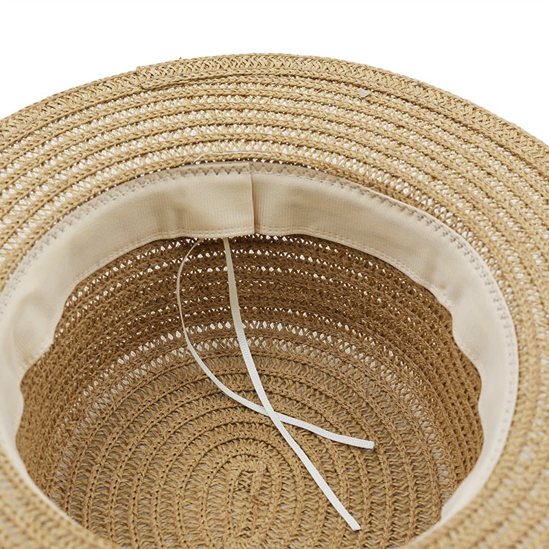 JANNAH Straw Boater Hat