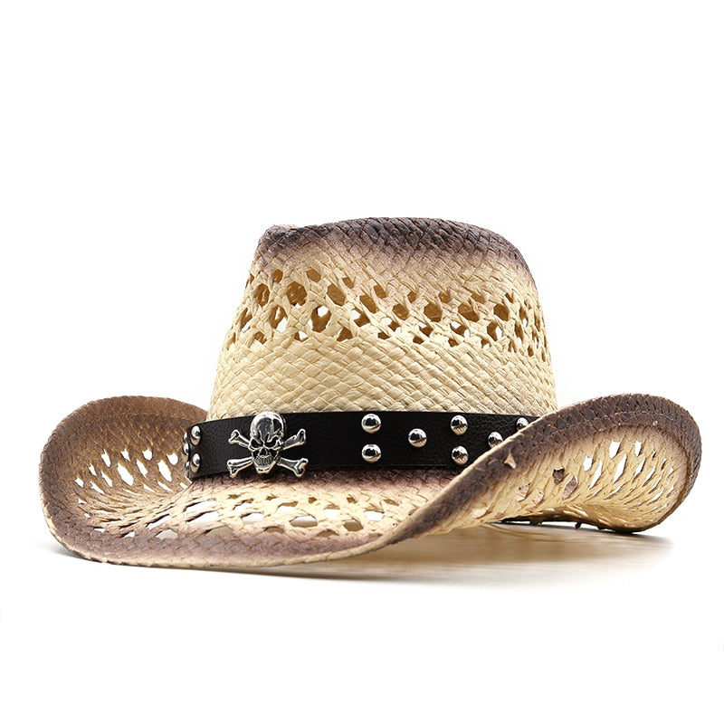 BRIAN Men's Straw Cowboy Hat