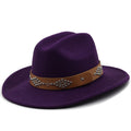 LUYI Fedora Hat in Purple