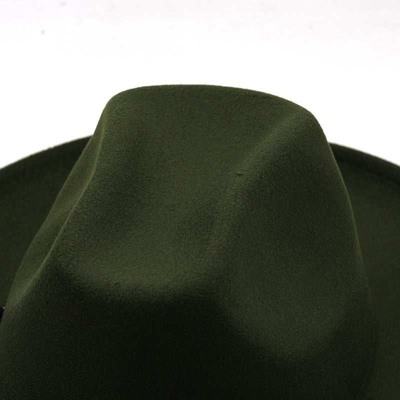 LEONIDAS Men's Felt Cowboy Hat