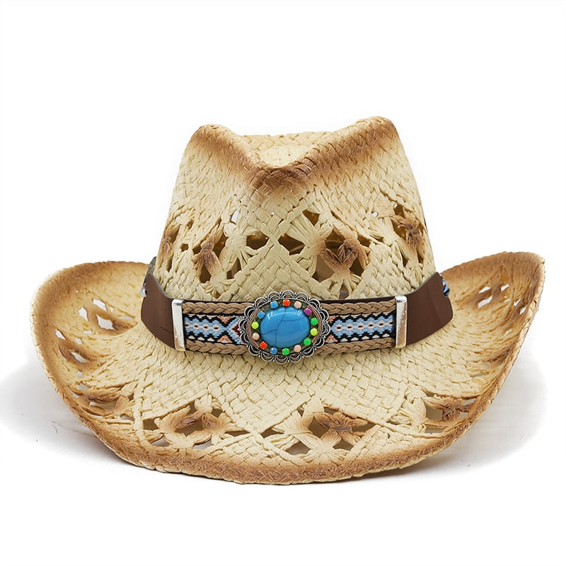 MARLEY Cowboy Hat in Beige/Khaki