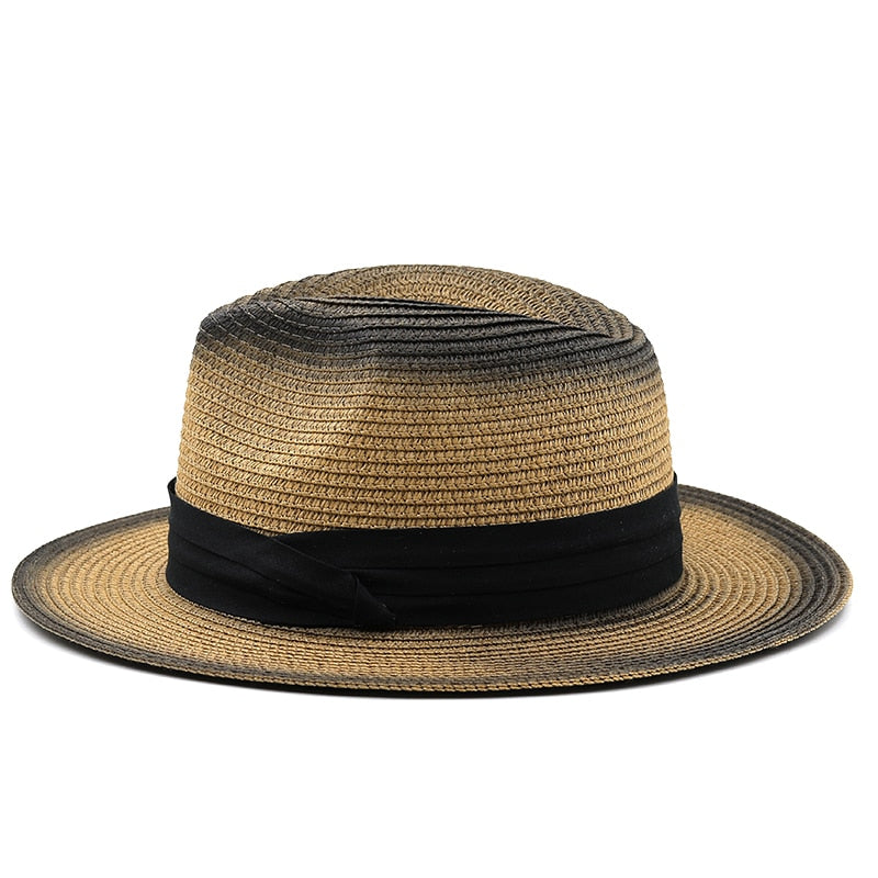 DARIUS Men's Straw Fedora Hat