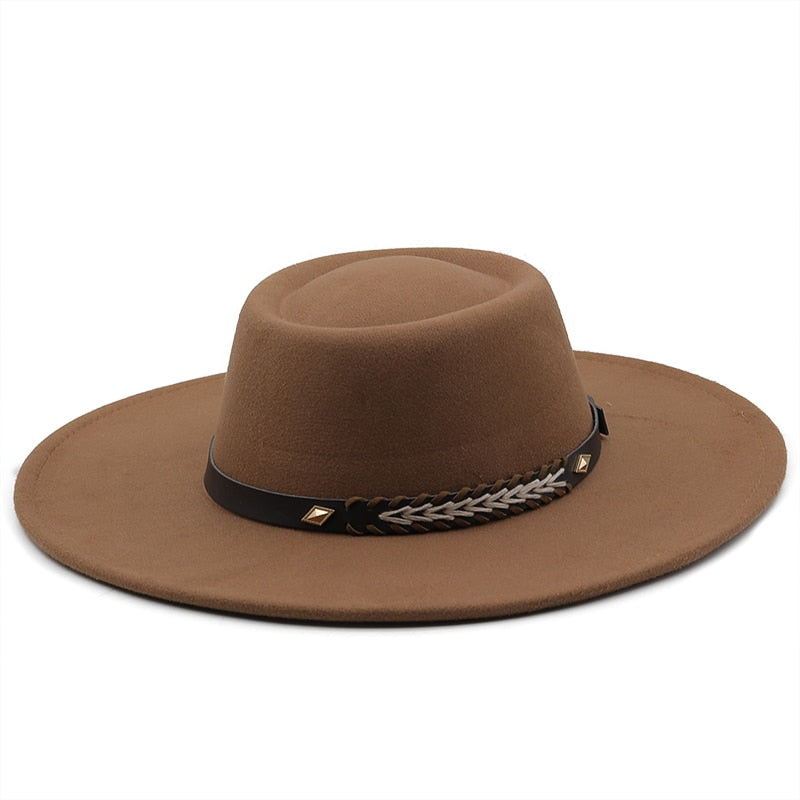 REGIANE Fedora Hat in Brown