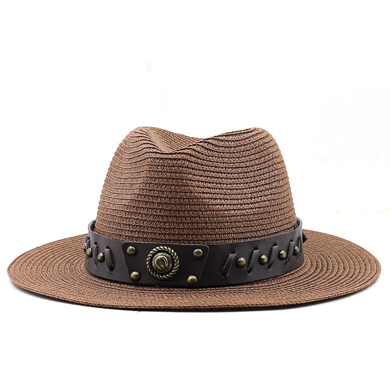 DAELE Panama Hat in Brown
