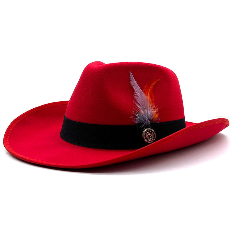 MERYL Cowboy Hat in Red