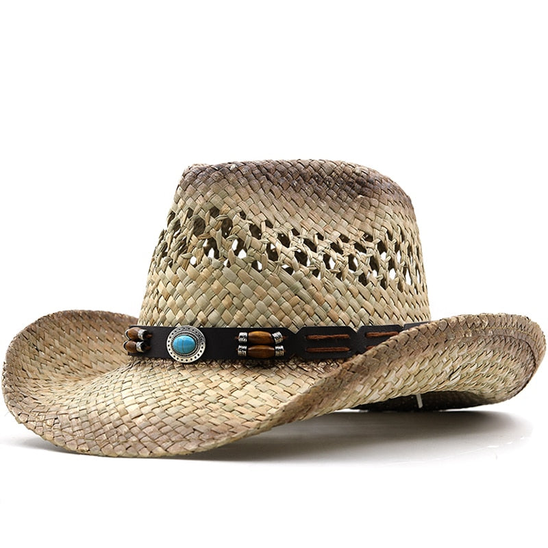 LIETA Cowboy Hat in Beige/Brown