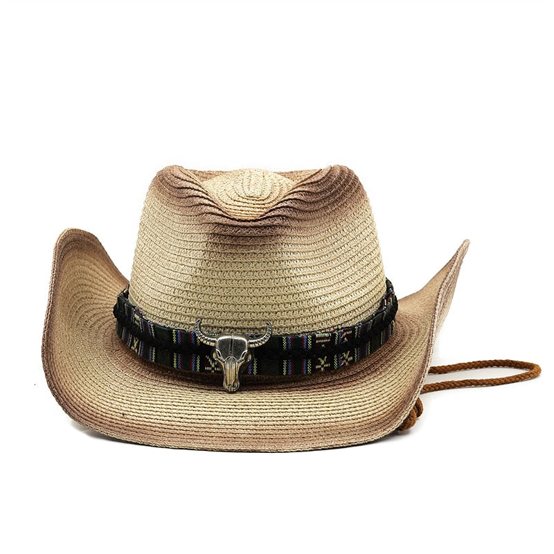 MIESZKO Men's Straw Cowboy Hat