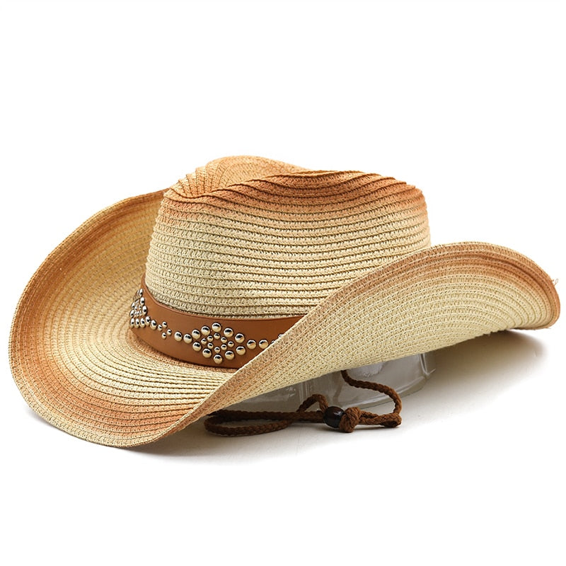 OFFA Men's Straw Cowboy Hat