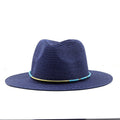 SHIRA Fedora Hat in Navy Blue