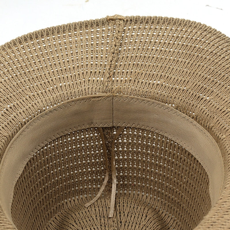 ROLLO Men's Straw Cowboy Hat