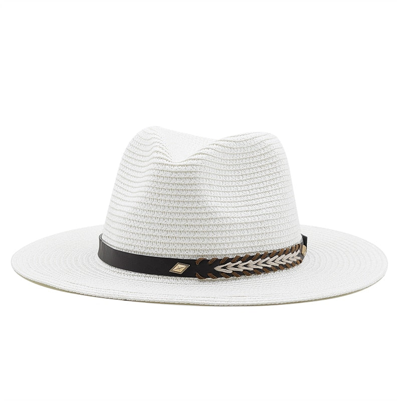 CYRUS Men's Straw Fedora Hat