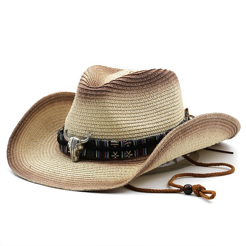 MIESZKO Men's Straw Cowboy Hat