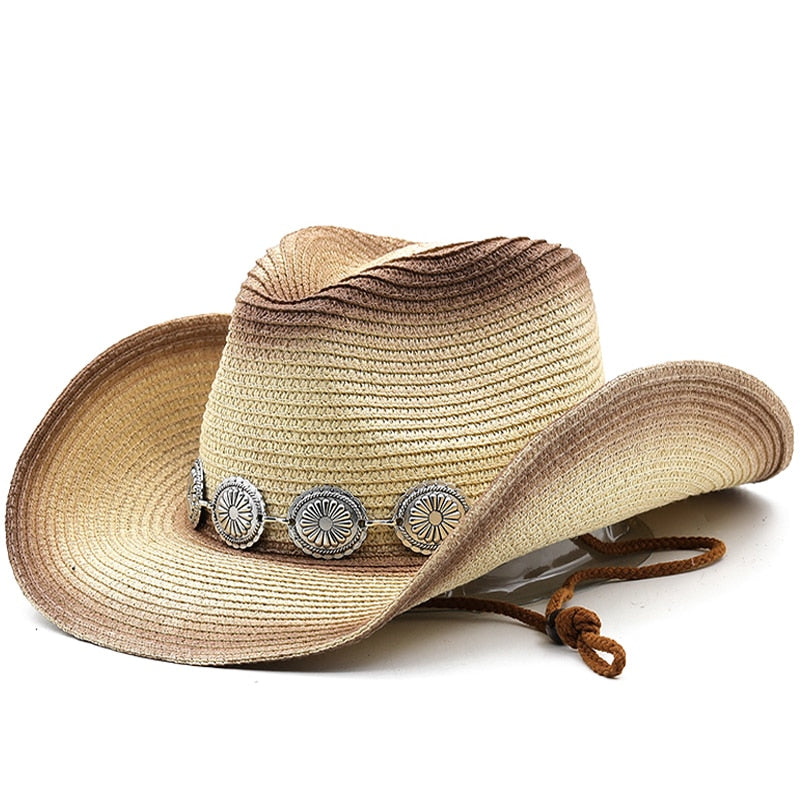 RUDOLF Men's Straw Cowboy Hat