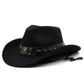 WENCESLAS Men's Felt Cowboy Hat in Black
