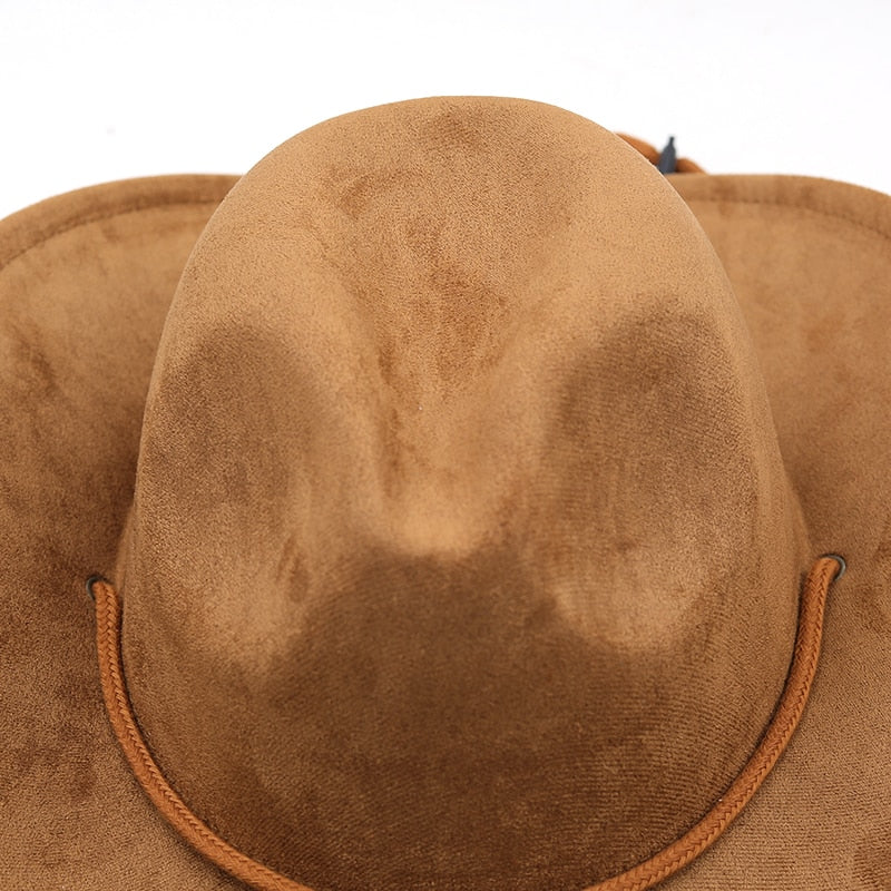 EGBERT Men's Faux Suede Cowboy Hat