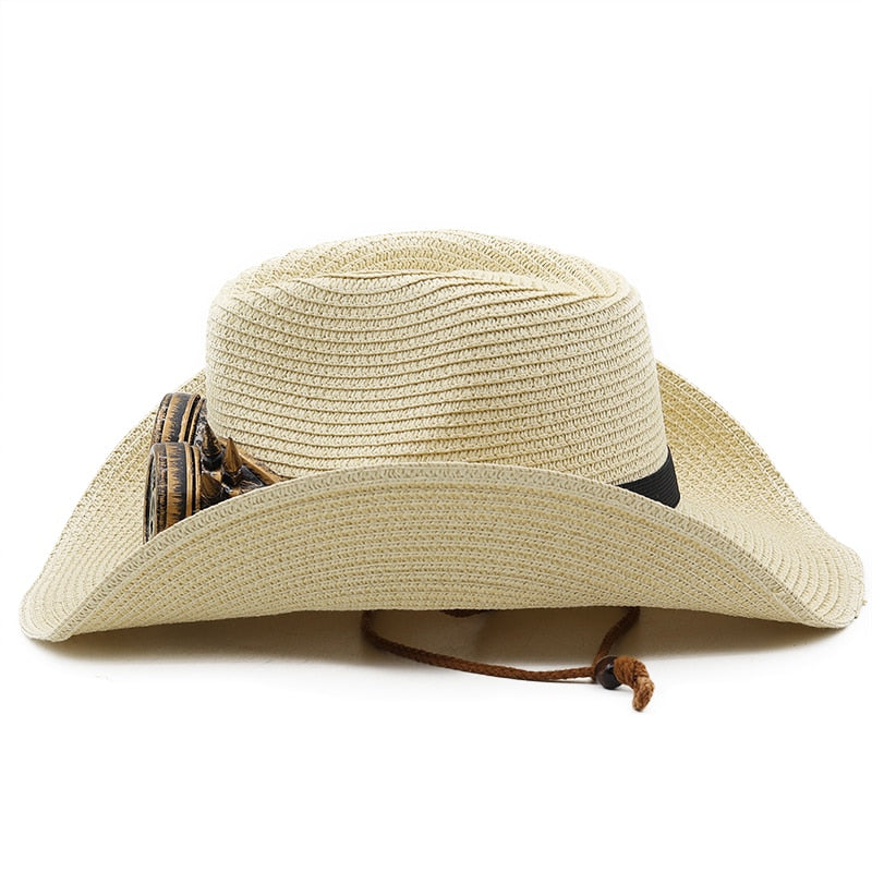 EDGAR Men's Steampunk Cowboy Hat with Goggles