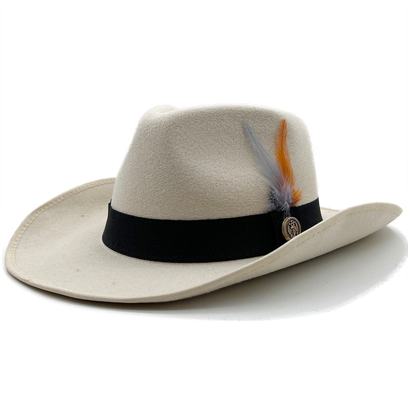 MERYL Cowboy Hat in Beige