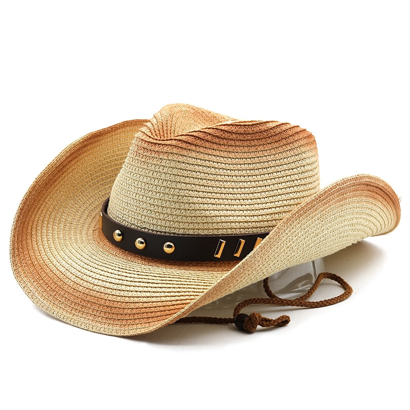 AUGUSTUS Men's Straw Cowboy Hat