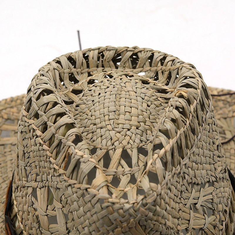ARNULF Men's Straw Cowboy Hat