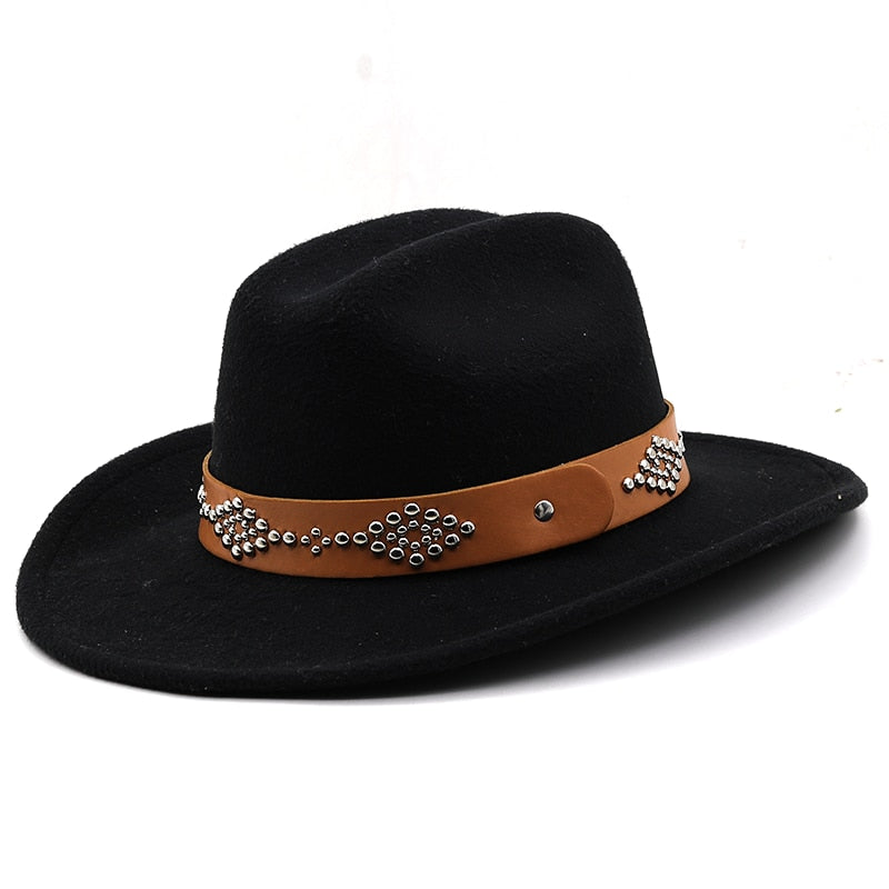 LUYI Fedora Hat in Black