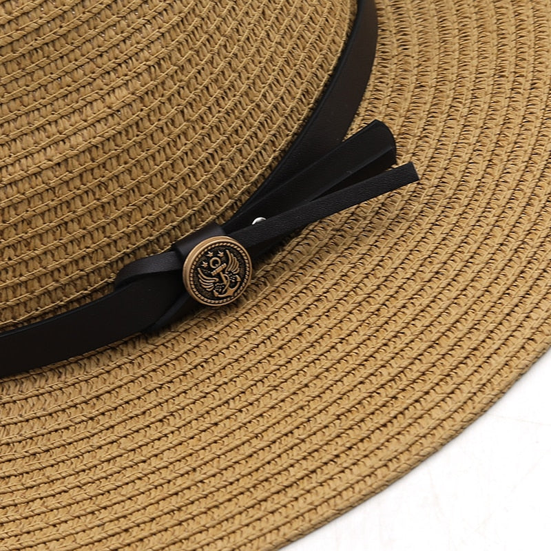 PTOLEMY Men's Straw Panama Hat
