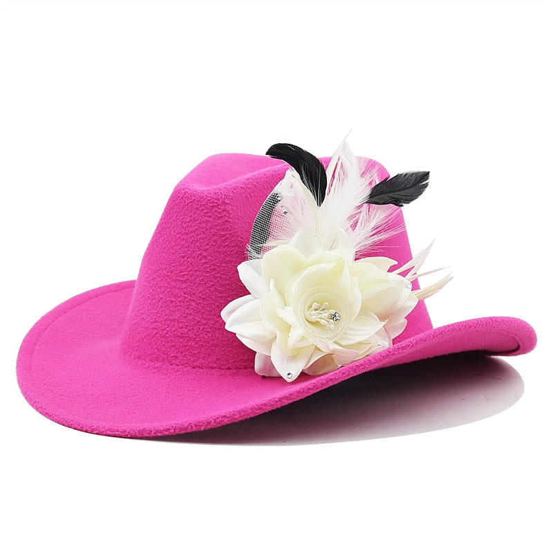 TOVA Fedora Hat in Rose