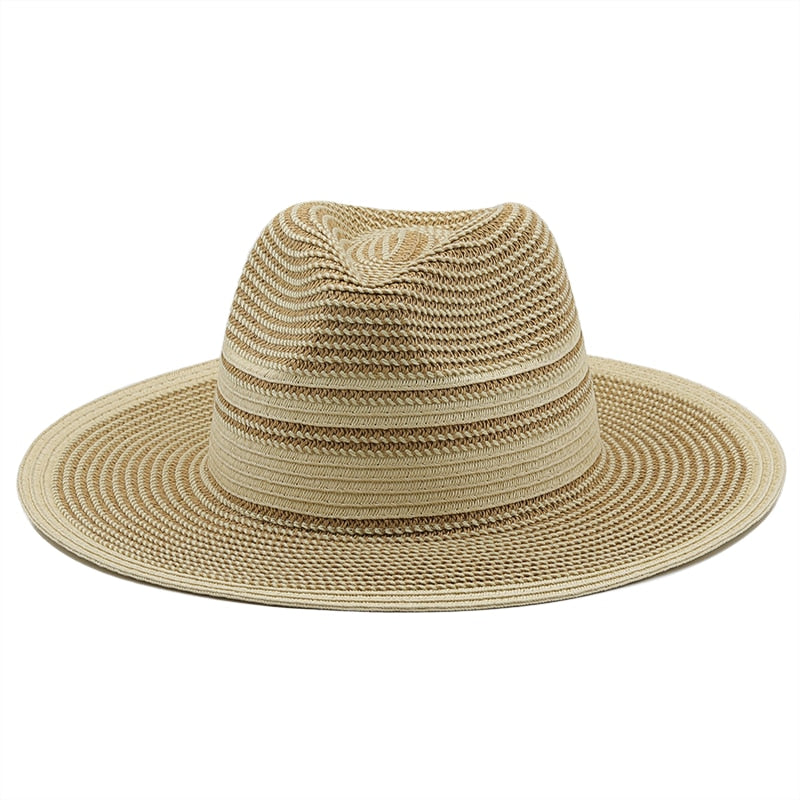 REMI Fedora Hat in Beige/Brown