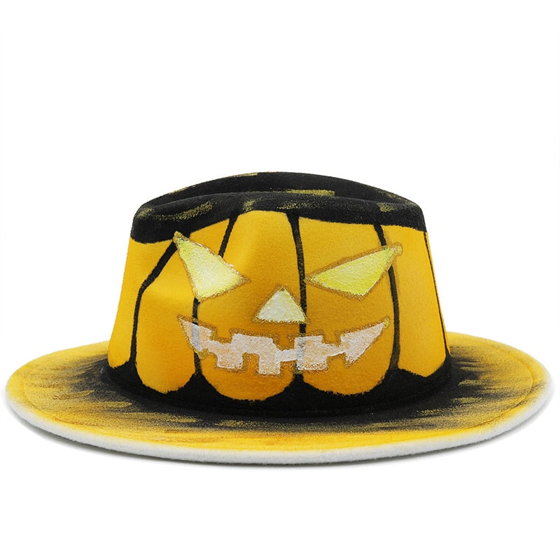 HARLEY Fedora Hat in Yellow/Black