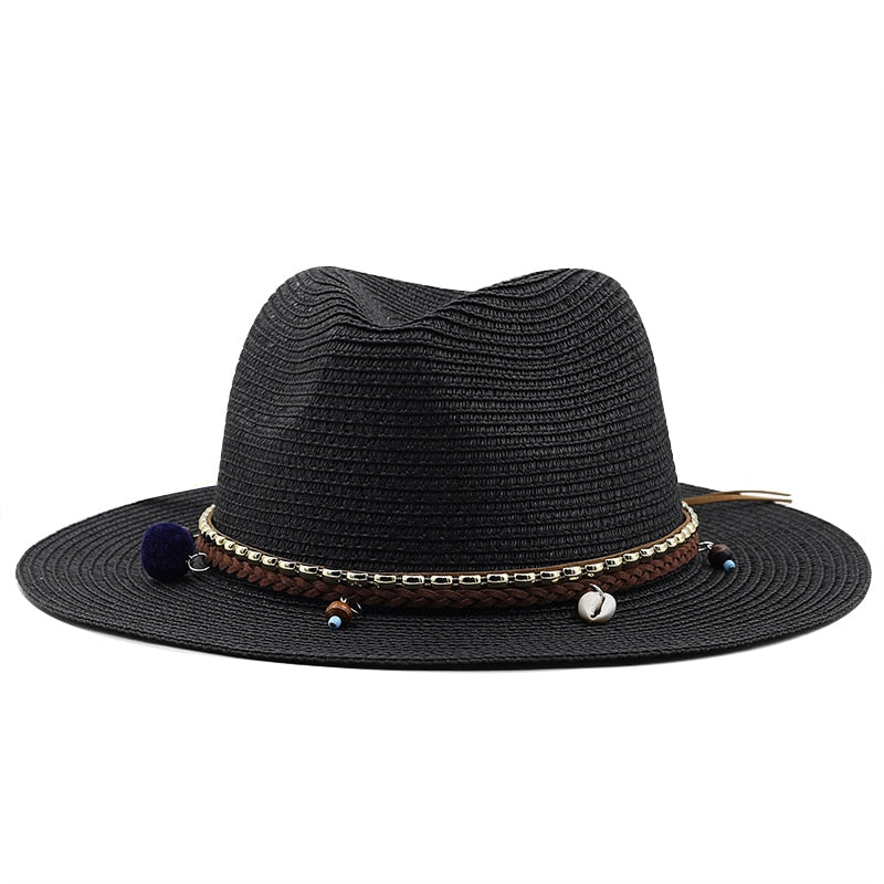 SAVANNAH Panama Hat in Black
