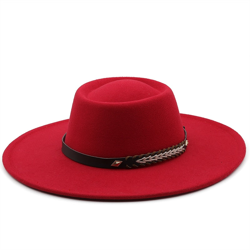 REGIANE Fedora Hat in Red