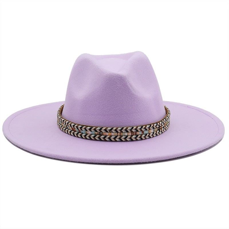 SLOANE Fedora Hat in Taro Purple