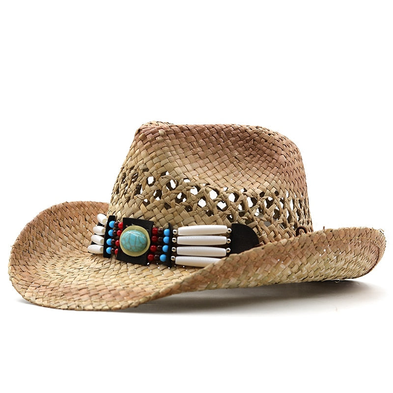 VAINEL Cowboy Hat in Beige/Khaki
