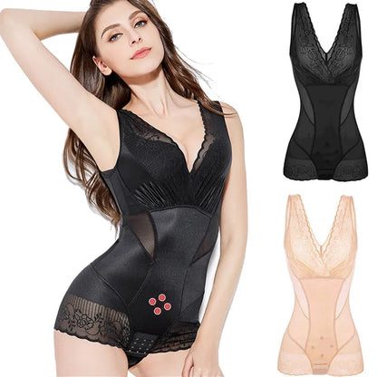 SHPWR-7 Tummy Control Lace Body Shaper