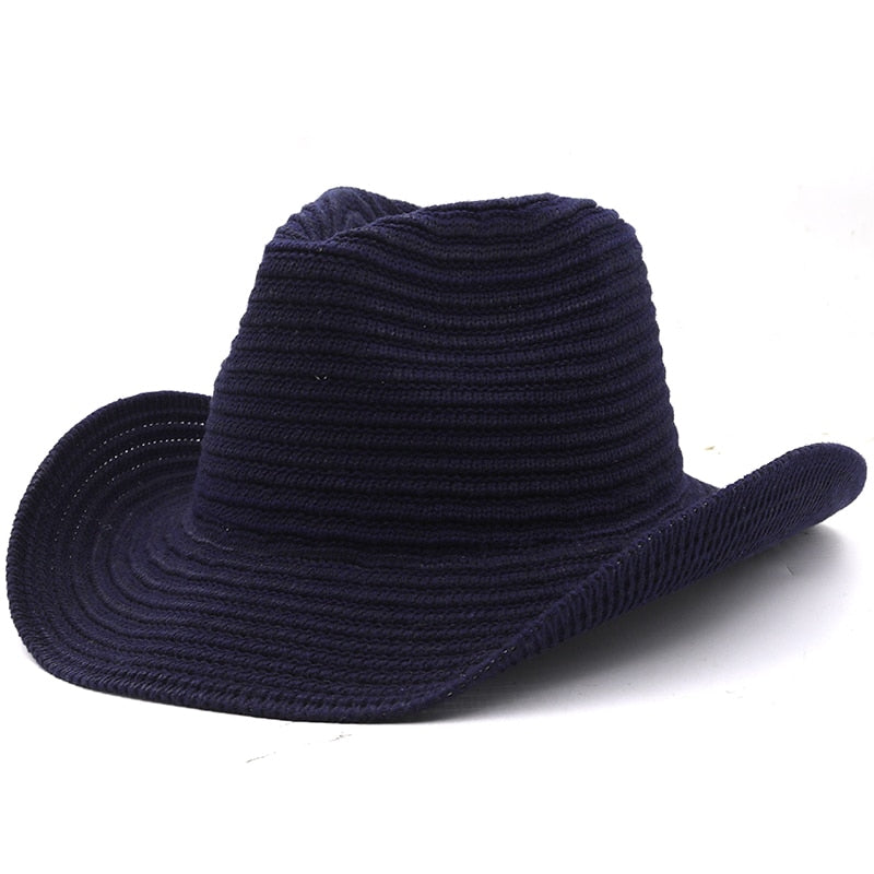 ROLLO Men's Straw Cowboy Hat in Black