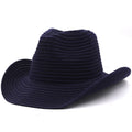 ROLLO Men's Straw Cowboy Hat in Black