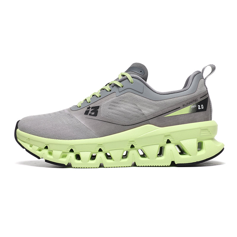 ‘Hyper Morph’ X9X Sneakers in Gray/Lime Green