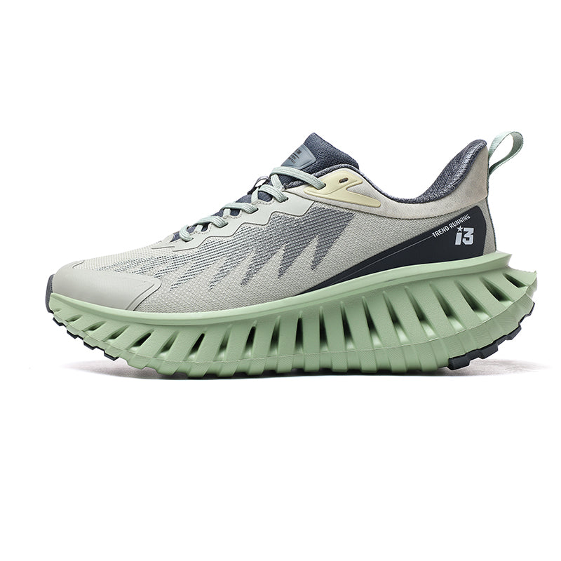 'Zenovortex Drift' X9X Sneakers in Pearl Green/Gray