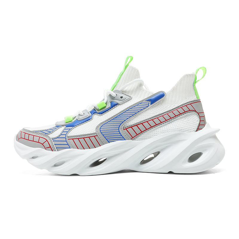 ‘Arctic Pulse’ X9X Sneakers in Ghost White/Green