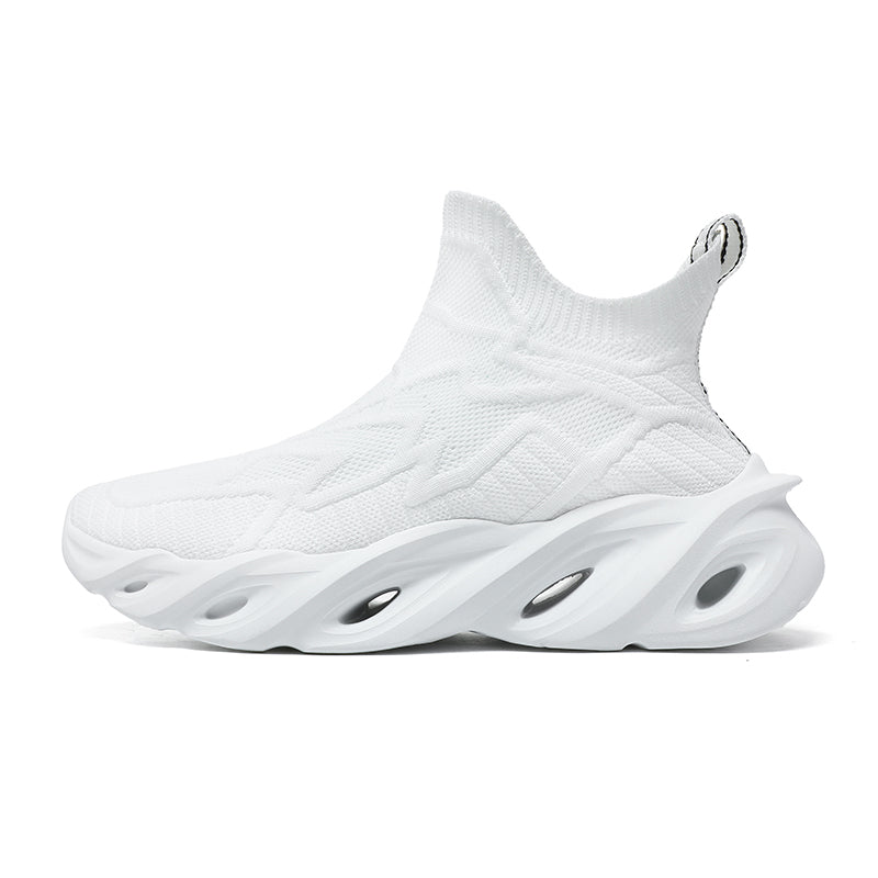 'Horizon Cascade' X9X Sneakers in Ghost White