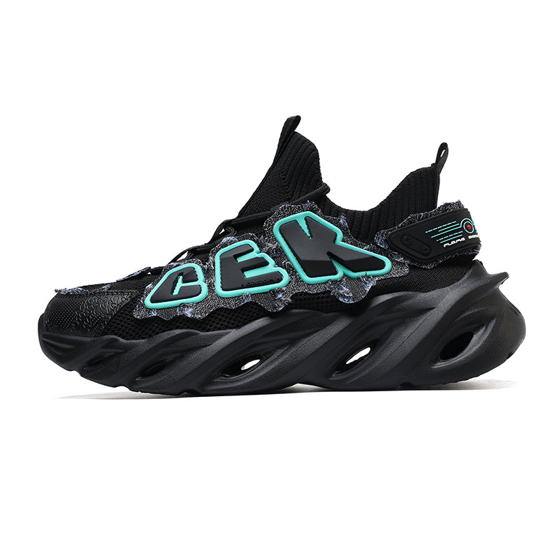 ‘Horizon Chrono’ X9X Sneakers in Carbon Black/Blue