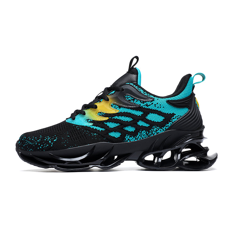 ‘Blizzard Freeze’ X9X Sneakers in Carbon Black/Blue
