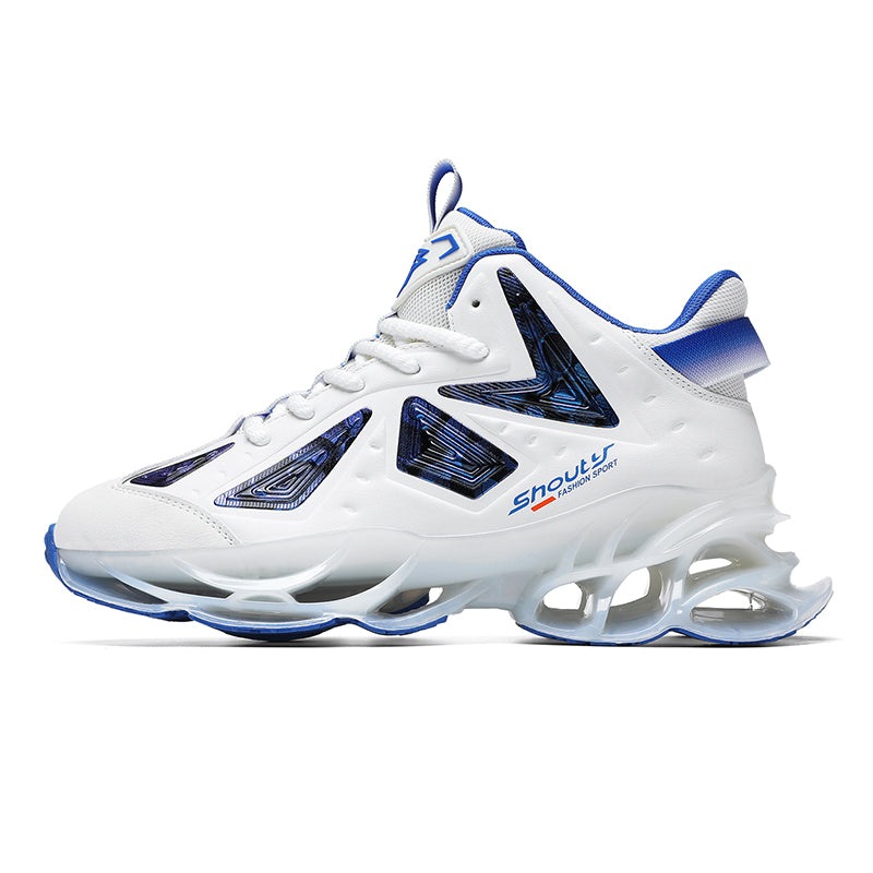 ‘Blizzard Frost’ X9X Sneakers in Ghost White/Blue