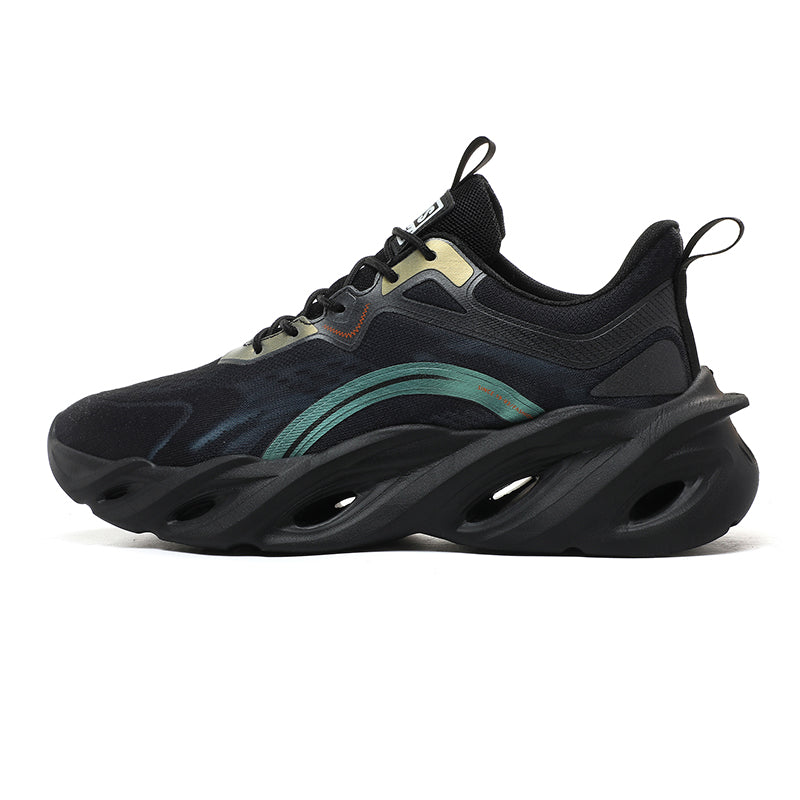'Solar Burst’ X9X Sneakers in Carbon Black