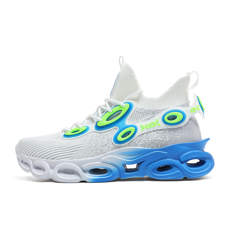 'Stealth Stride' X9X Sneakers in Ghost White