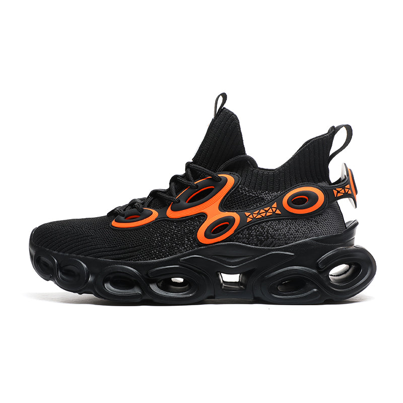 'Stealth Stride' X9X Sneakers in Carbon Black