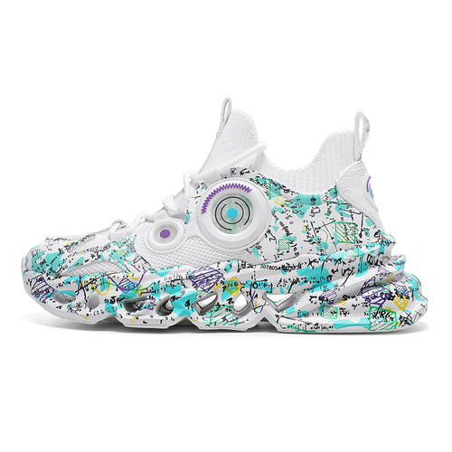 'Dragonfire' X9X Sneakers in Ghost White