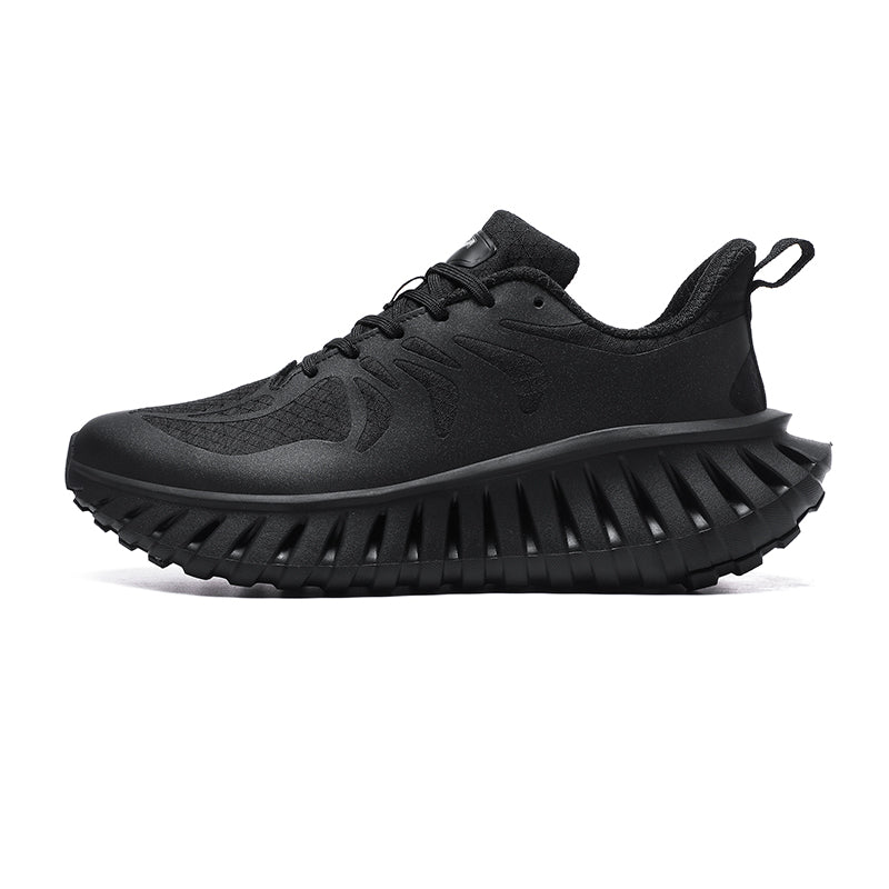 'Void Striker' X9X Sneakers in Obsidian Black