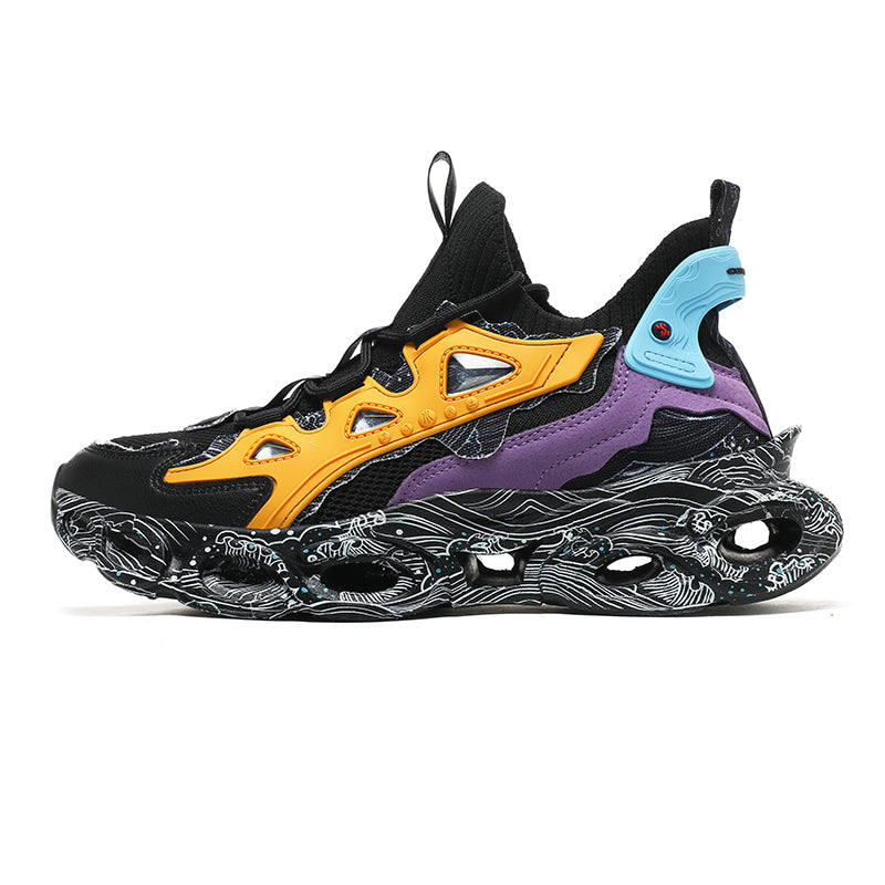 'Enduro Stride' X9X Sneakers in Carbon Black/Yellow