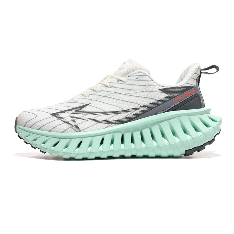 ‘Phantom Grip’ X9X Sneakers in White/Gray/Mint Green