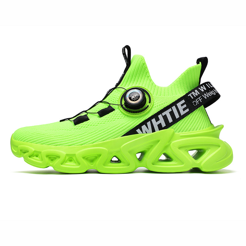 ‘Omega Glide’ X9X Sneakers in Neon Green/ Black